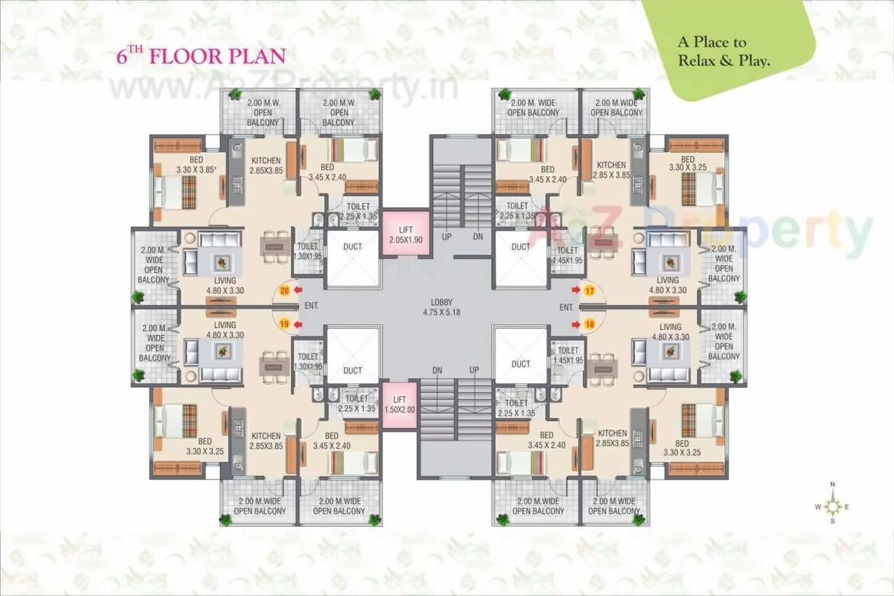 Layout of real estate project Sai Shilp Residency Prasad located at Nashik-m-corp, Nashik, Maharashtra