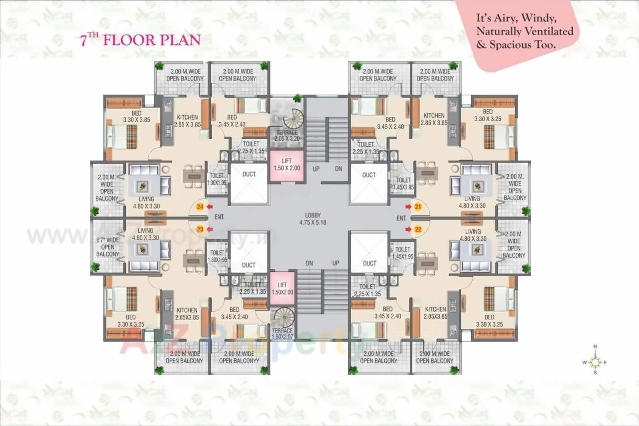 Layout of real estate project Sai Shilp Residency Prasad located at Nashik-m-corp, Nashik, Maharashtra