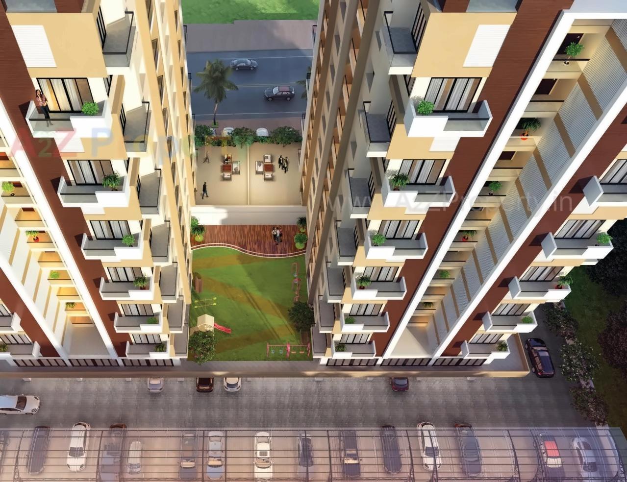 3D Elevation of real estate project Saishrushti located at Nashik-m-corp, Nashik, Maharashtra