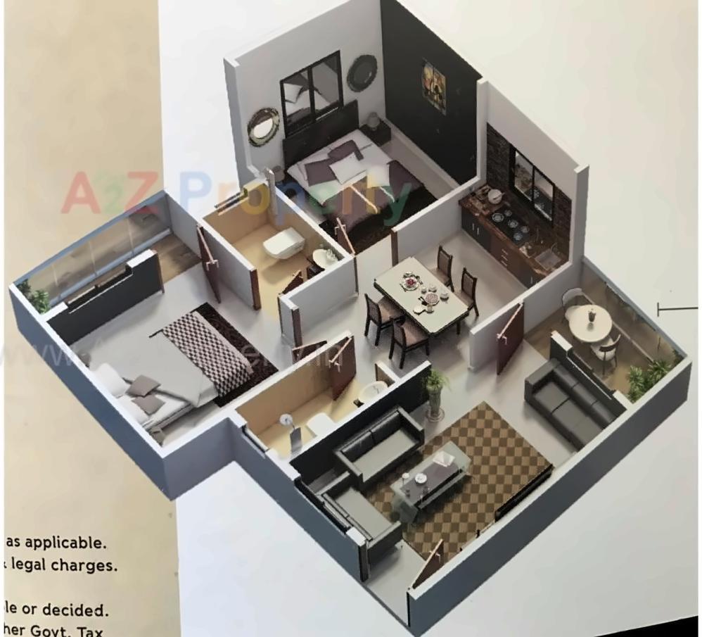 Layout of real estate project Samartha Park Apartment located at Aanandwali, Nashik, Maharashtra