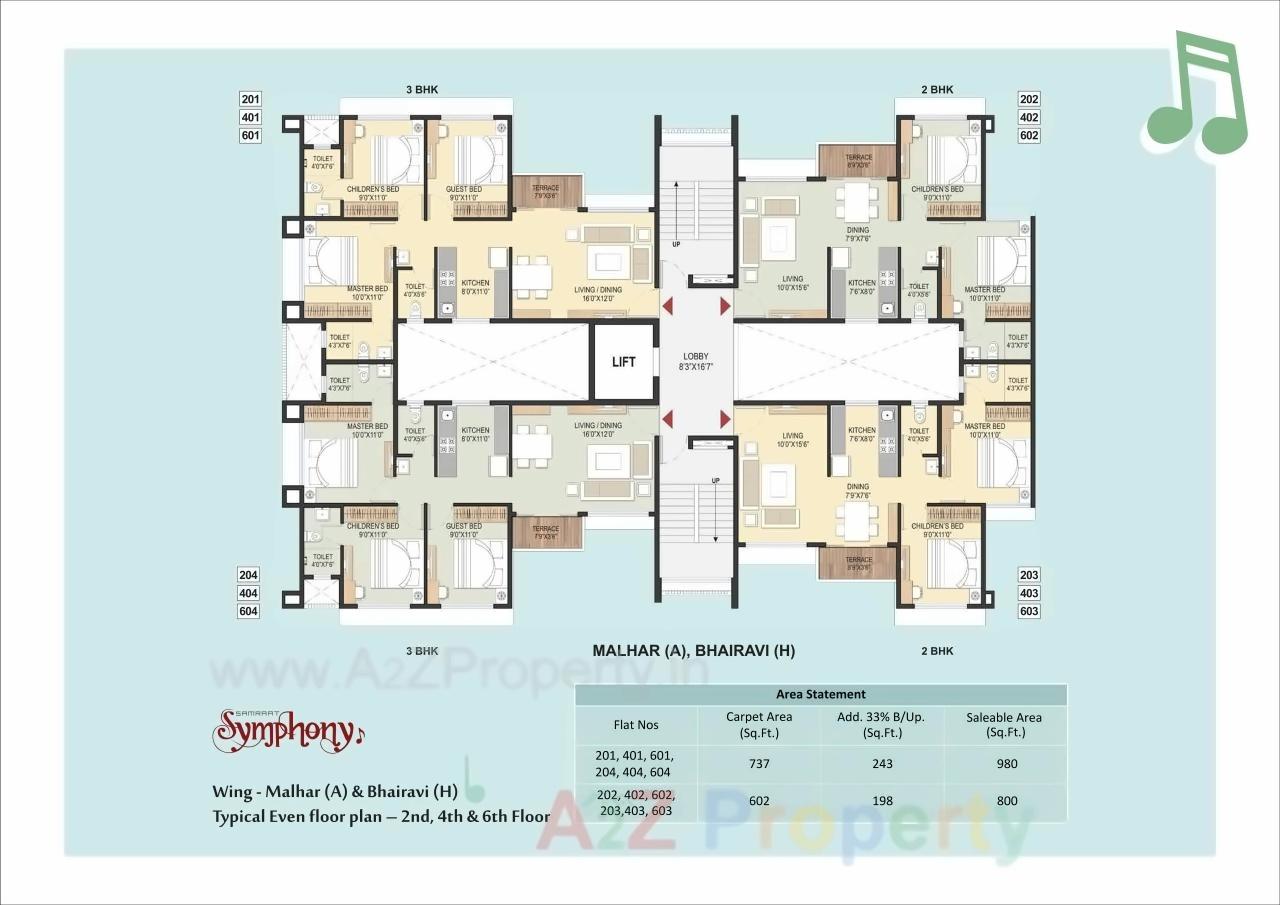 Layout of real estate project Samraat Symphony Project 0 located at Nashik, Nashik, Maharashtra