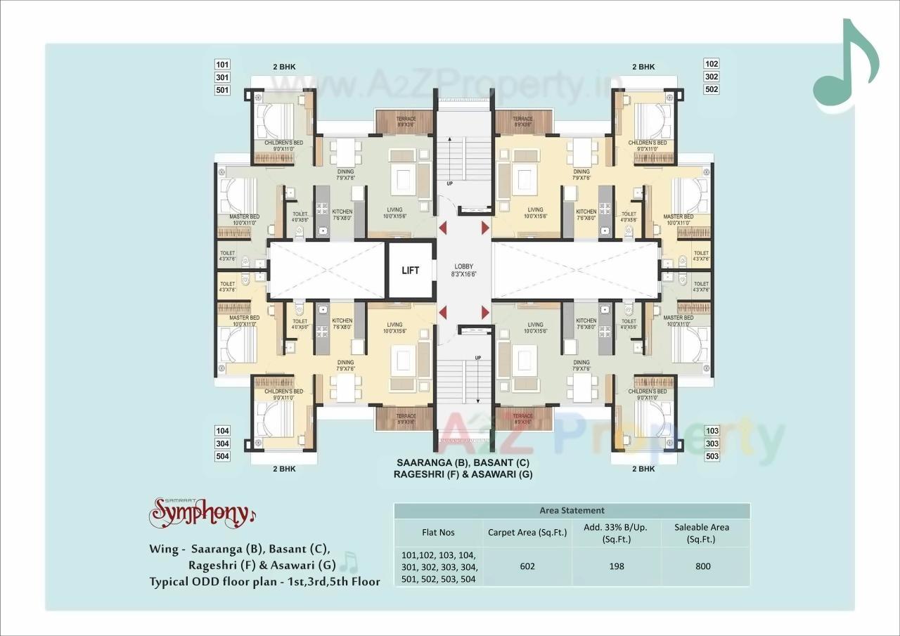 Layout of real estate project Samraat Symphony Project 0 located at Nashik, Nashik, Maharashtra