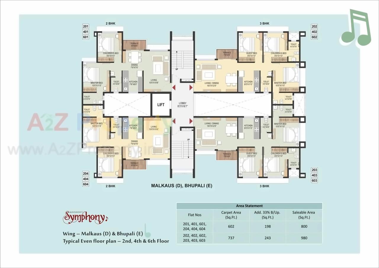 Layout of real estate project Samraat Symphony Project 0 located at Nashik, Nashik, Maharashtra