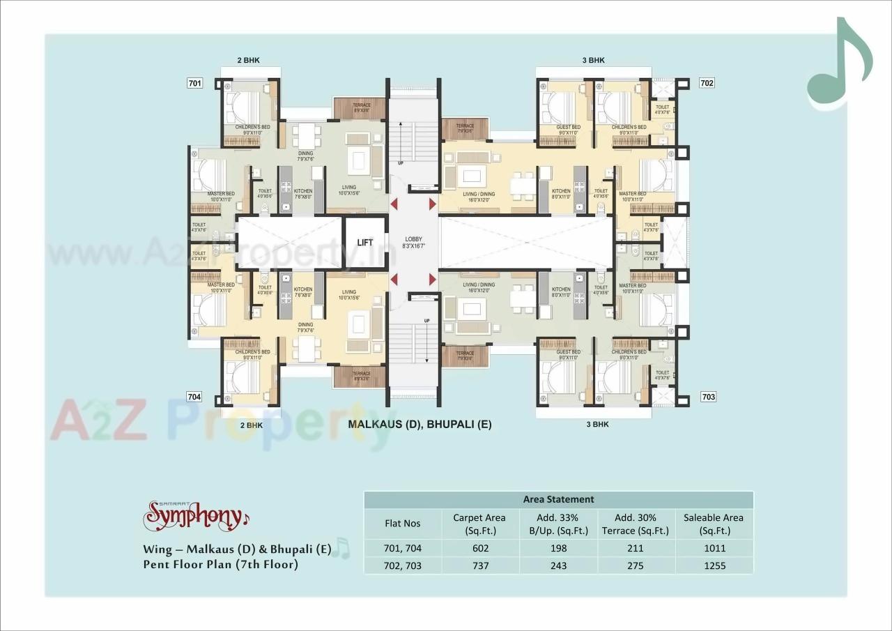 Layout of real estate project Samraat Symphony Project 0 located at Nashik, Nashik, Maharashtra