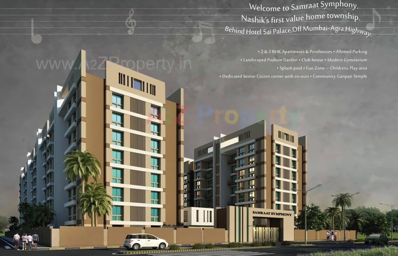 3D Elevation of real estate project Samraat Symphony Project 0 located at Nashik, Nashik, Maharashtra