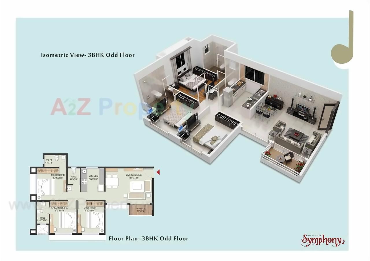 Layout of real estate project Samraat Symphony Project 0 located at Nashik, Nashik, Maharashtra