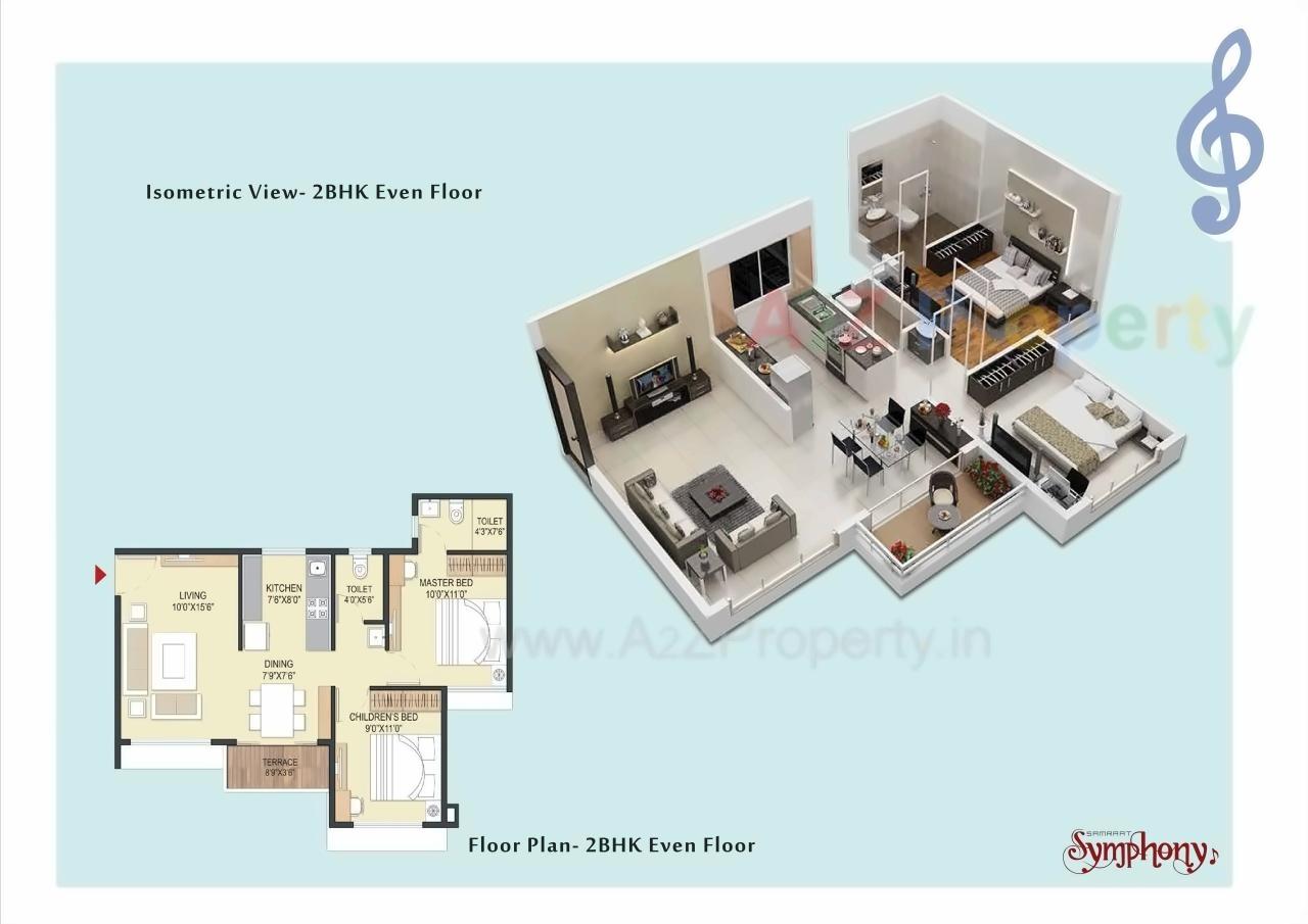 Layout of real estate project Samraat Symphony Project 0 located at Nashik, Nashik, Maharashtra