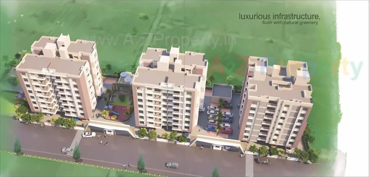 3D Elevation of real estate project Shree Gajanan Estate located at Chehedi-bk, Nashik, Maharashtra