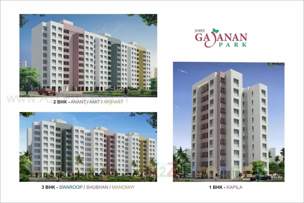 3D Elevation of real estate project Shree Gajanan Park located at Deolaligaon, Nashik, Maharashtra