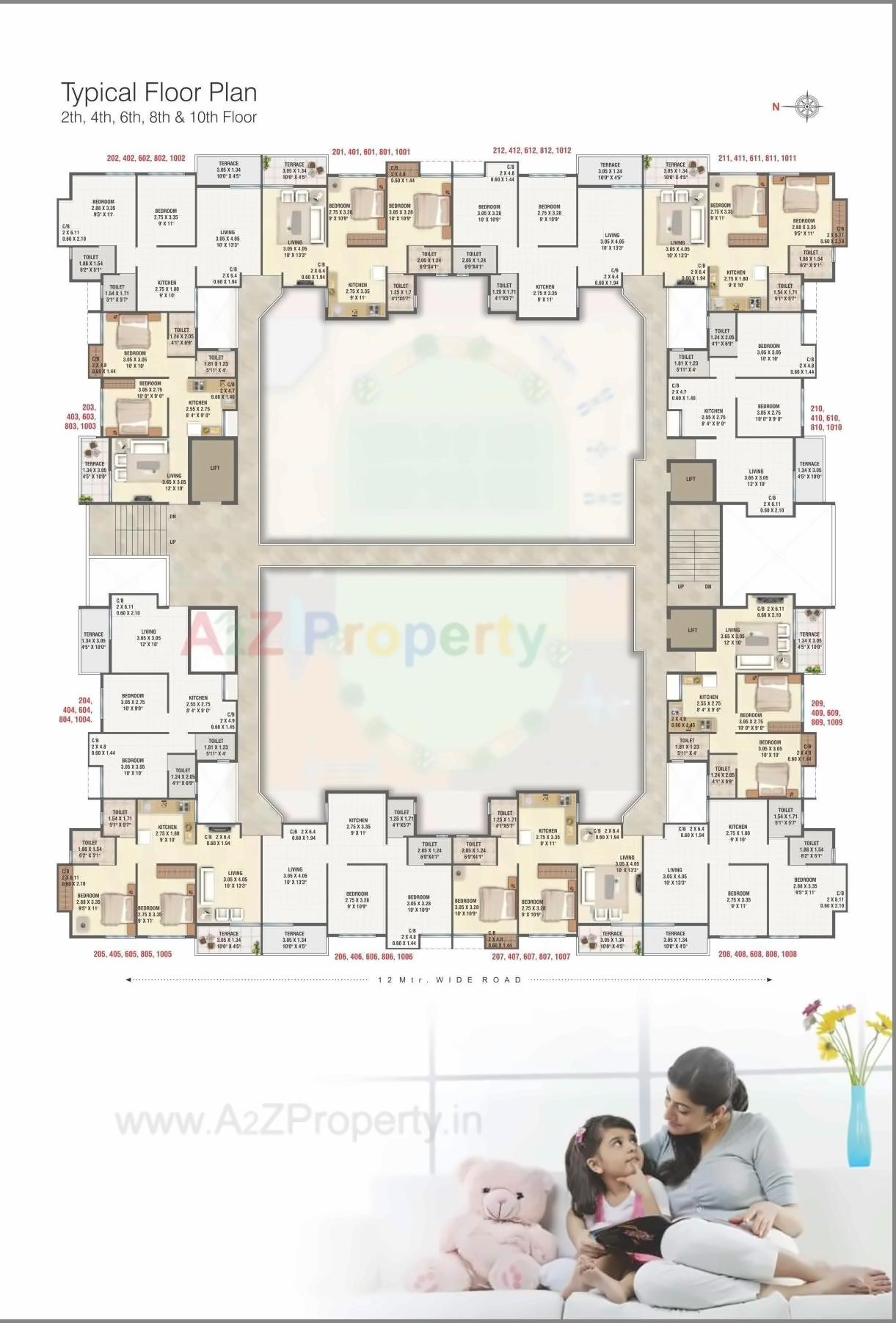 Layout of real estate project Shree Tirumala Aashiyana Apartment located at Nashik, Nashik, Maharashtra