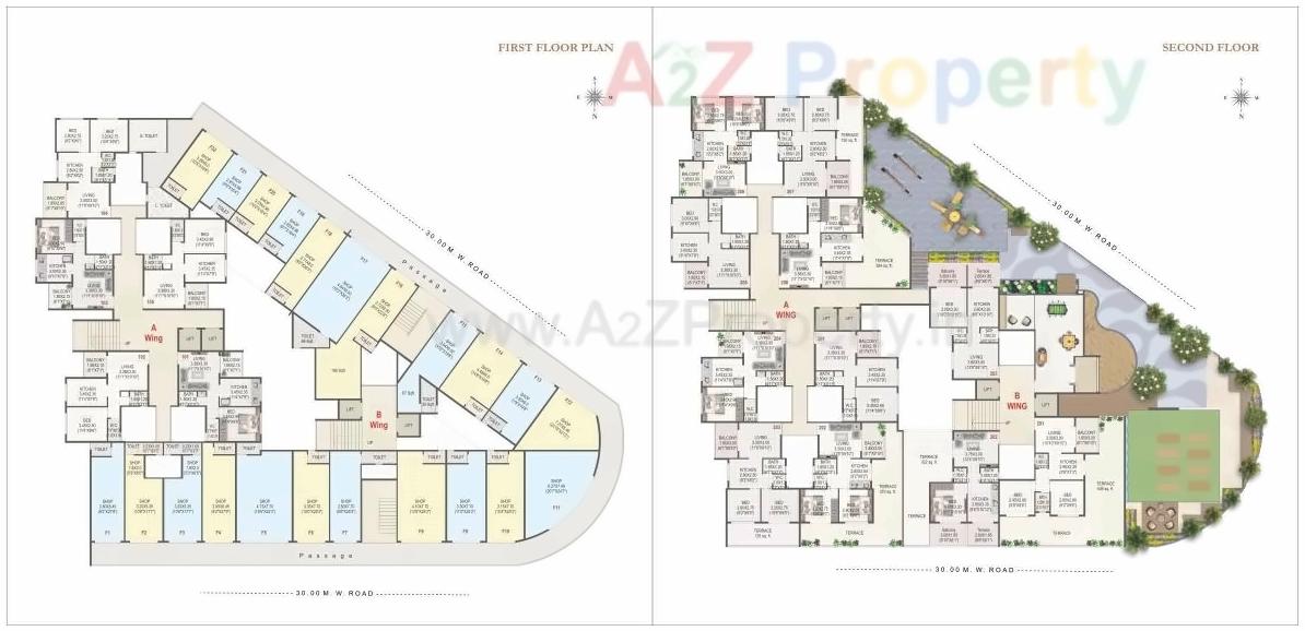 Layout of real estate project Shree Tirumala Gulmohar Apartment located at Nashik, Nashik, Maharashtra
