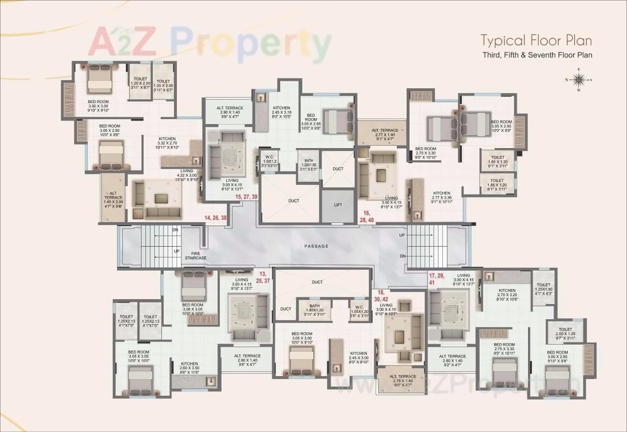 Layout of real estate project Shree Tirumala Hariniwas Apartment located at Satpur, Nashik, Maharashtra