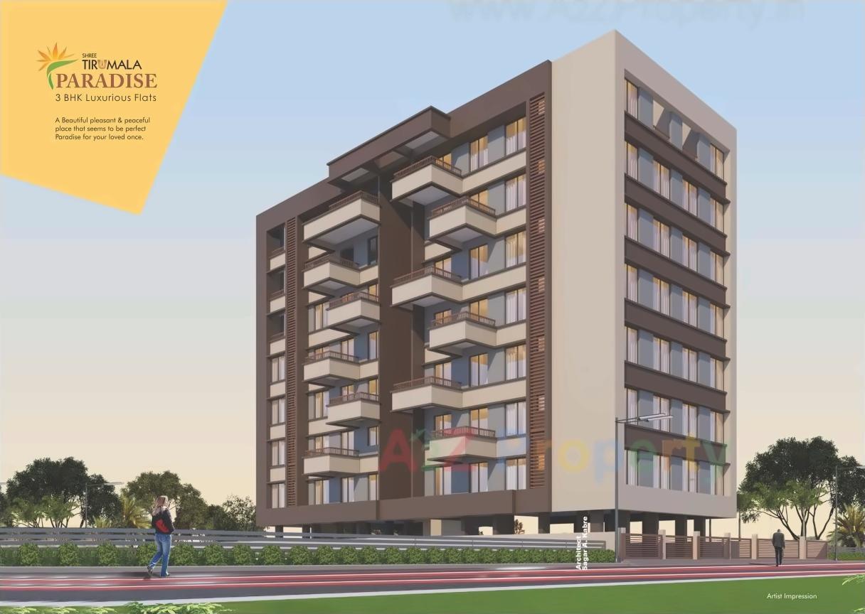 3D Elevation of real estate project Shree Tirumala Paradise Apartment located at Nashik, Nashik, Maharashtra