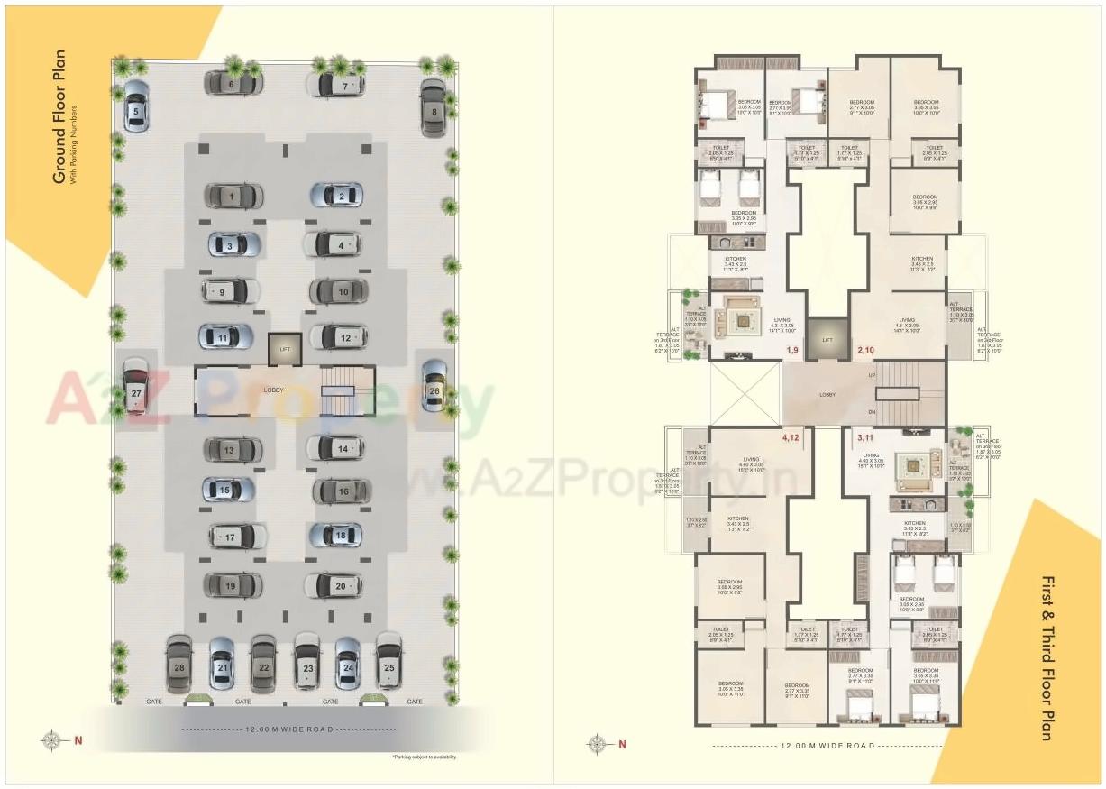 Layout of real estate project Shree Tirumala Paradise Apartment located at Nashik, Nashik, Maharashtra