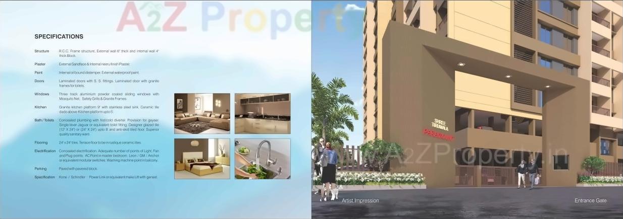 3D Elevation of real estate project Shree Tirumala Paramount Apartment located at Nashik, Nashik, Maharashtra