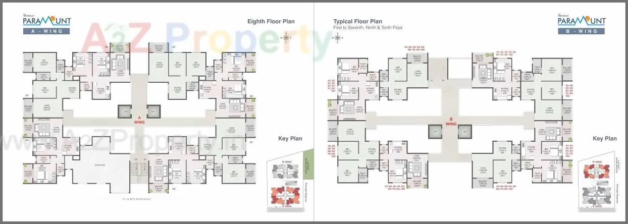 Layout of real estate project Shree Tirumala Paramount Apartment located at Nashik, Nashik, Maharashtra