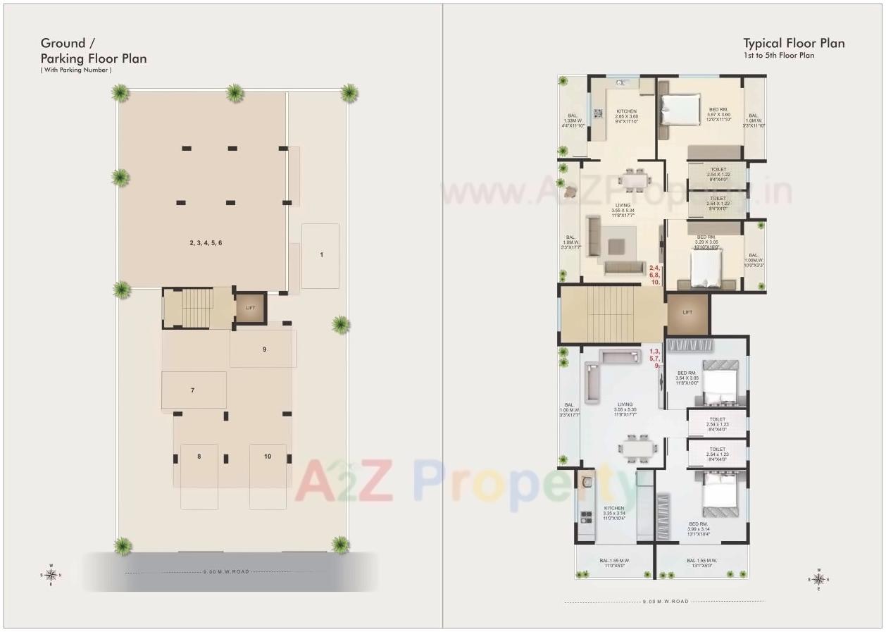 Layout of real estate project Shree Tirumala Platinum Apartment located at Nashik, Nashik, Maharashtra