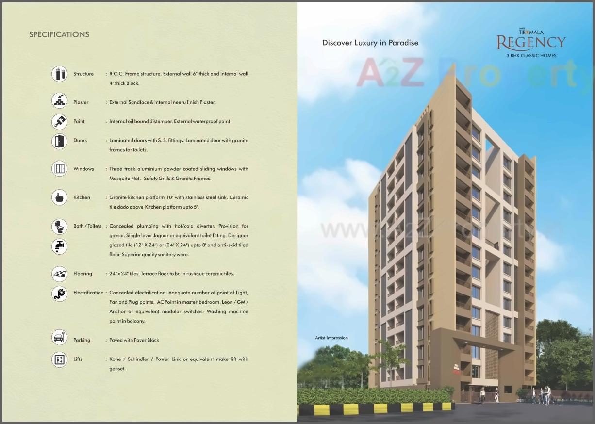 3D Elevation of real estate project Shree Tirumala Regency Apartment located at Nashik, Nashik, Maharashtra