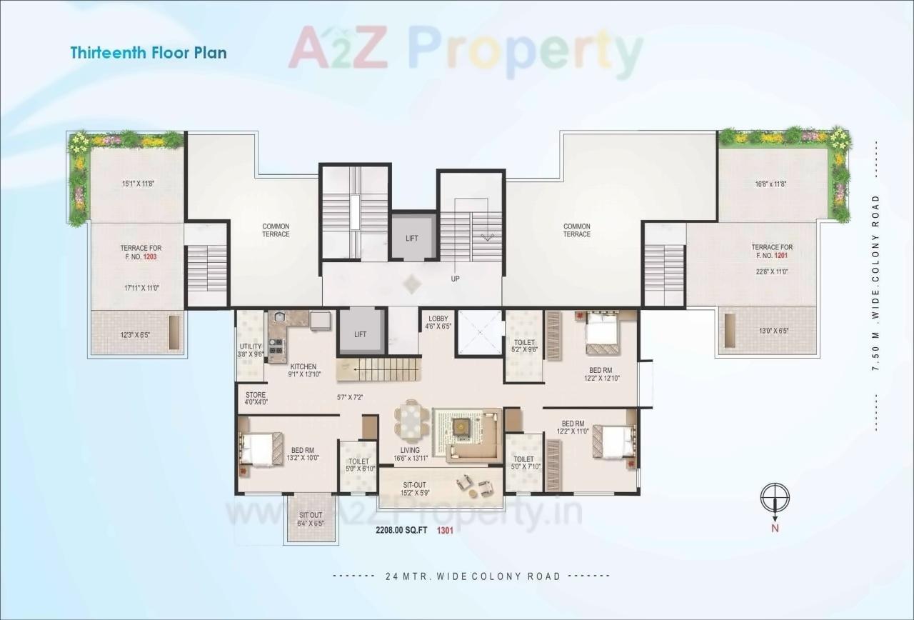 Layout of real estate project Shree Tirumala Riviera located at Aanandwali, Nashik, Maharashtra