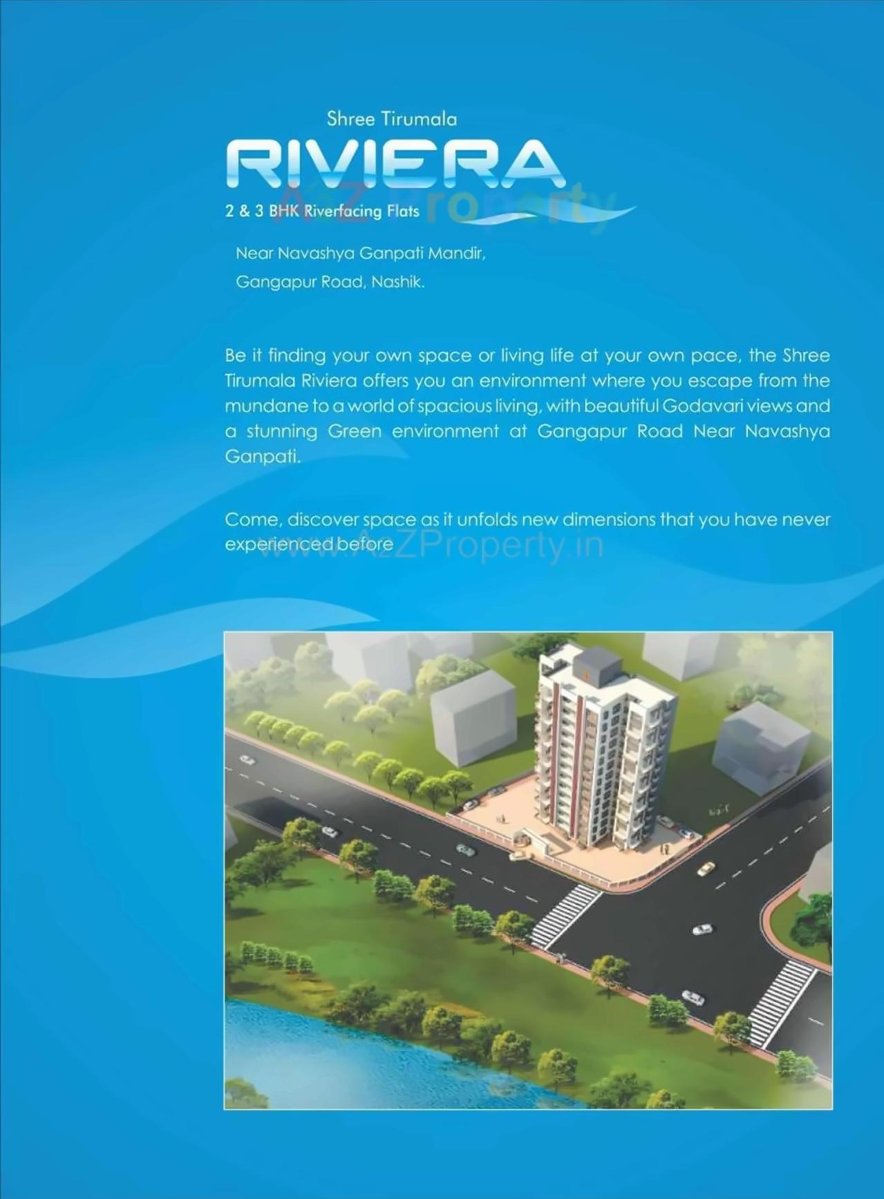 3D Elevation of real estate project Shree Tirumala Riviera located at Aanandwali, Nashik, Maharashtra