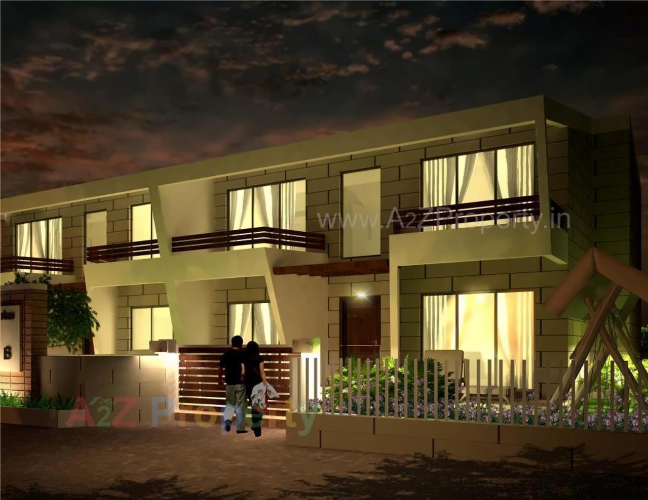 3D Elevation of real estate project Shree Venkatesha Dream Flowers located at Pimprisado, Nashik, Maharashtra