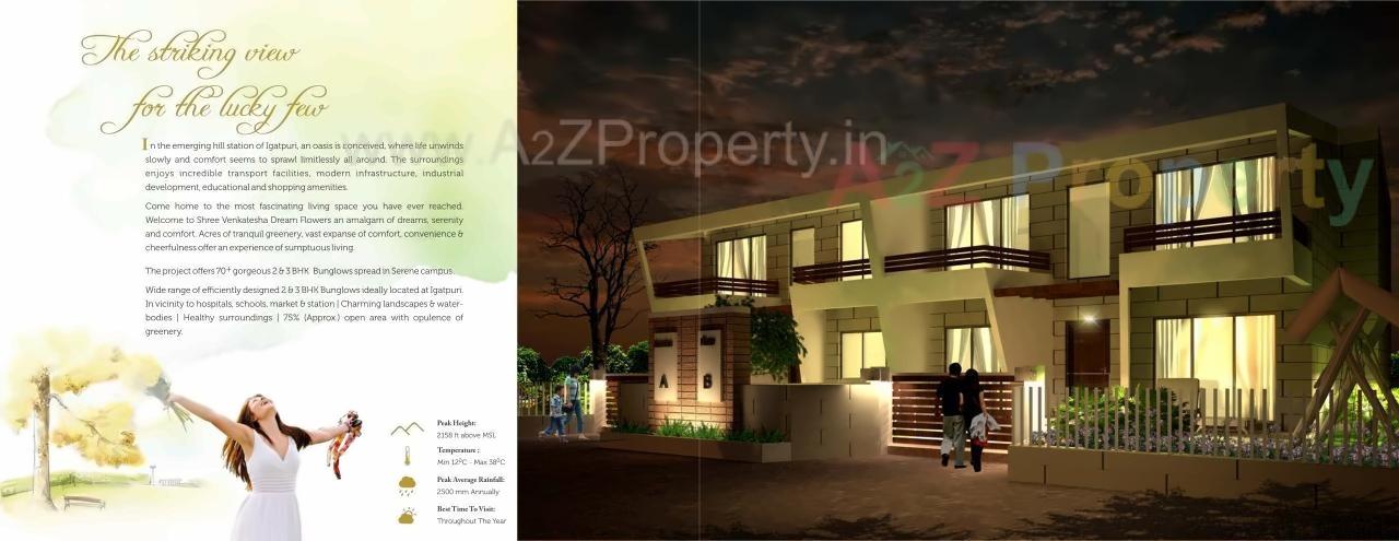 3D Elevation of real estate project Shree Venkatesha Dream Flowers located at Pimprisado, Nashik, Maharashtra