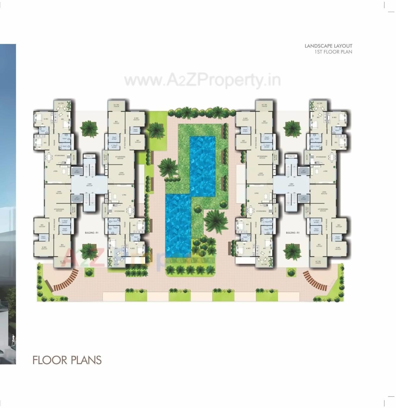Layout of real estate project Suyojit One World I,  Hospital located at Deolali-cb, Nashik, Maharashtra