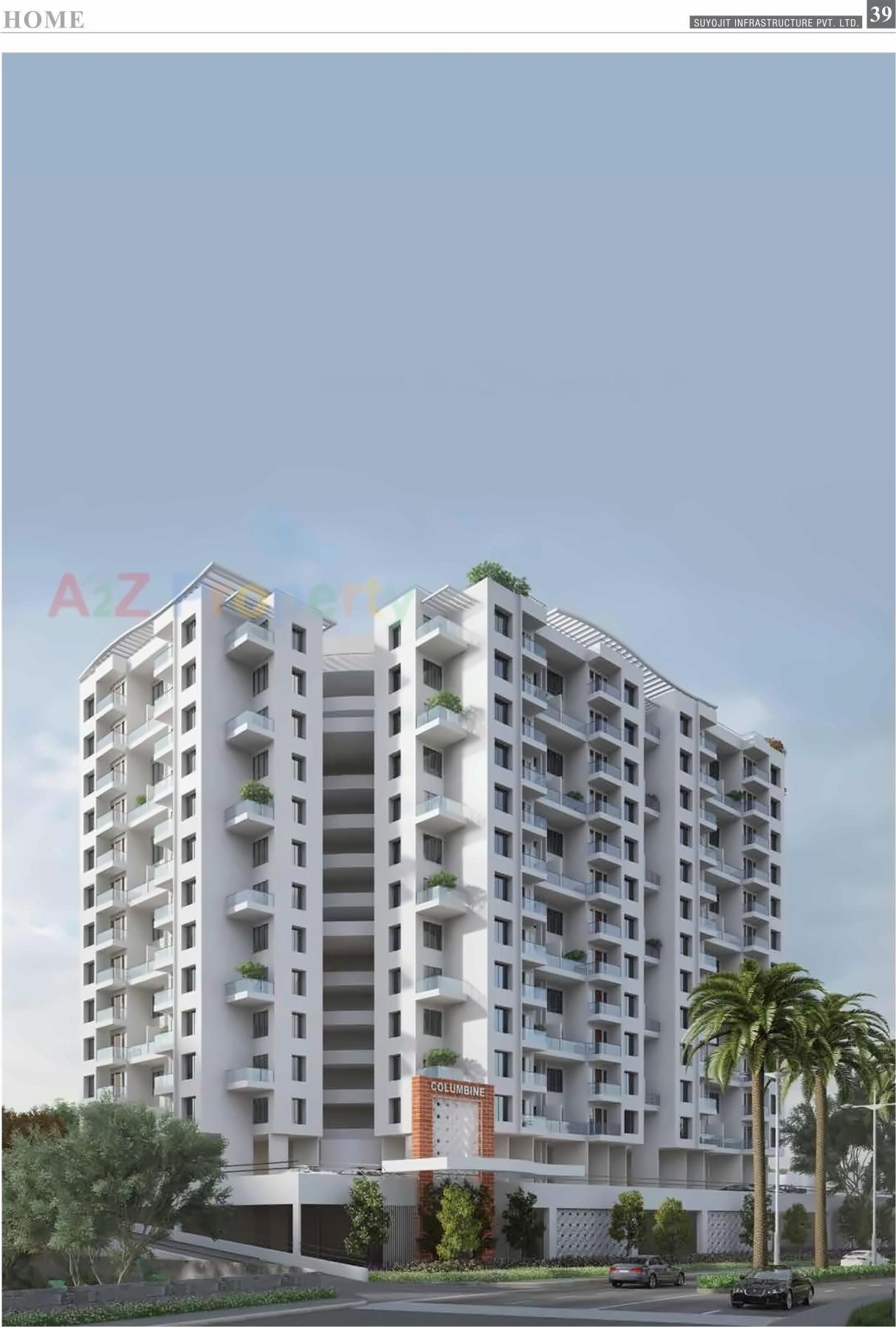 3D Elevation of real estate project Suyojit Viridian Vallis D3 Otio located at Nashik, Nashik, Maharashtra