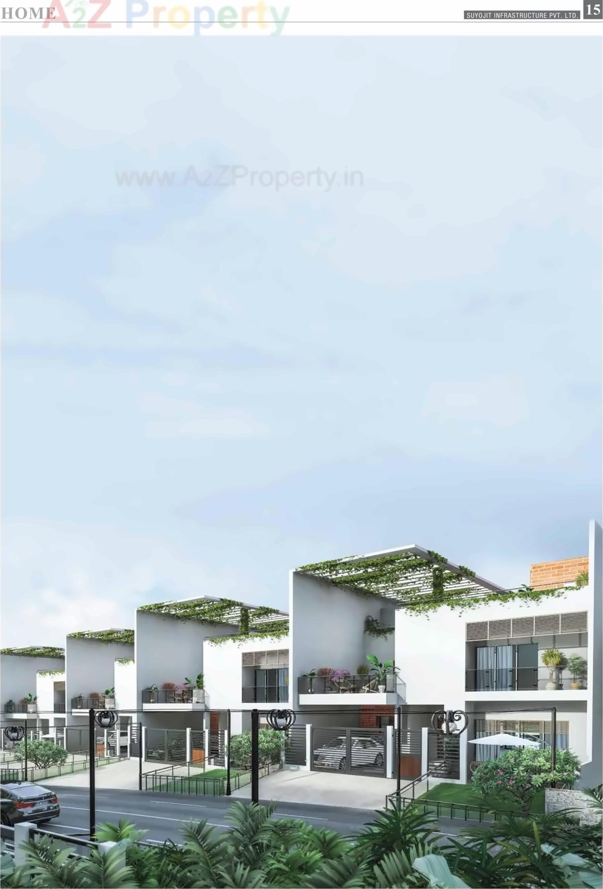 3D Elevation of real estate project Suyojit Viridian Vallis D3 Otio located at Nashik, Nashik, Maharashtra
