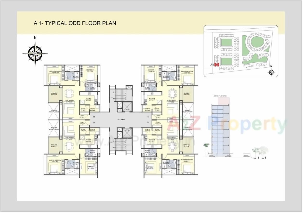Layout of real estate project The Metrozone Aspen located at Nashik-m-corp, Nashik, Maharashtra