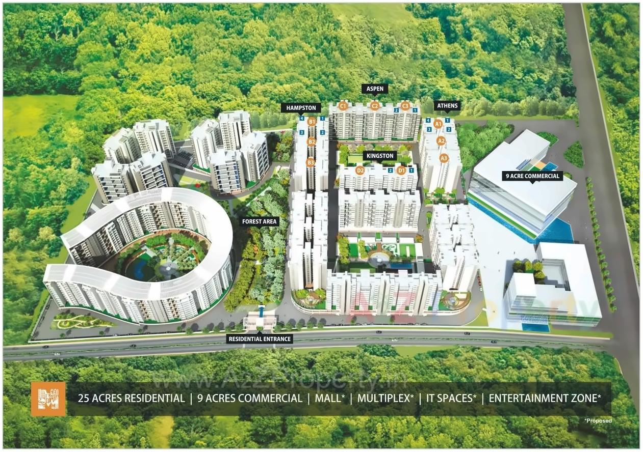 Layout of real estate project The Metrozone Aspen located at Nashik-m-corp, Nashik, Maharashtra