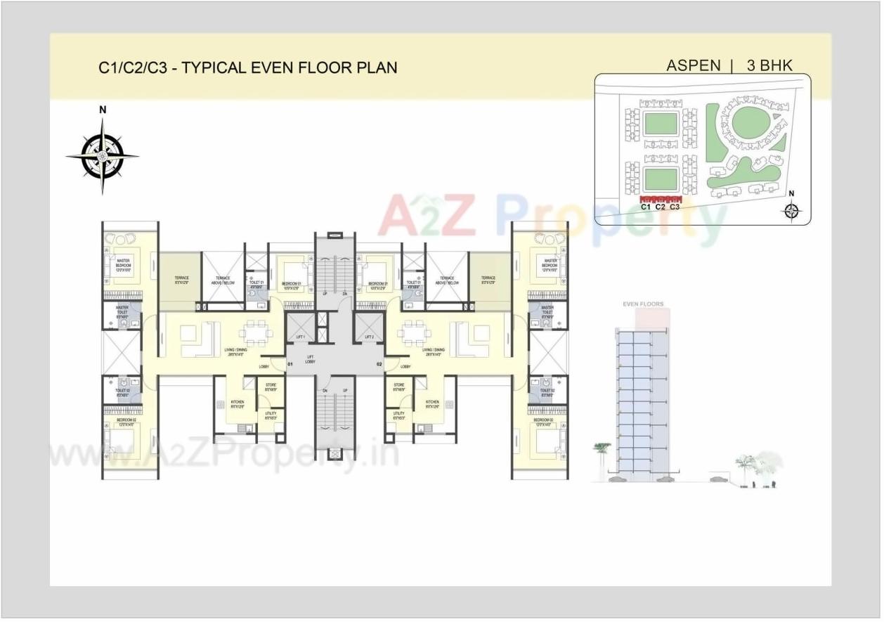 Layout of real estate project The Metrozone Aspen located at Nashik-m-corp, Nashik, Maharashtra