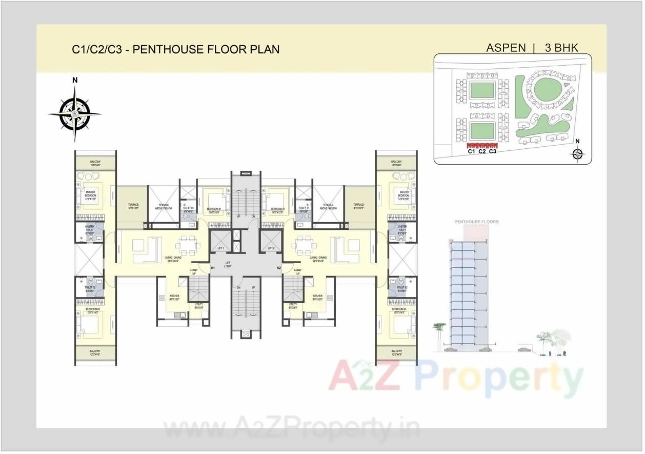 Layout of real estate project The Metrozone Aspen located at Nashik-m-corp, Nashik, Maharashtra