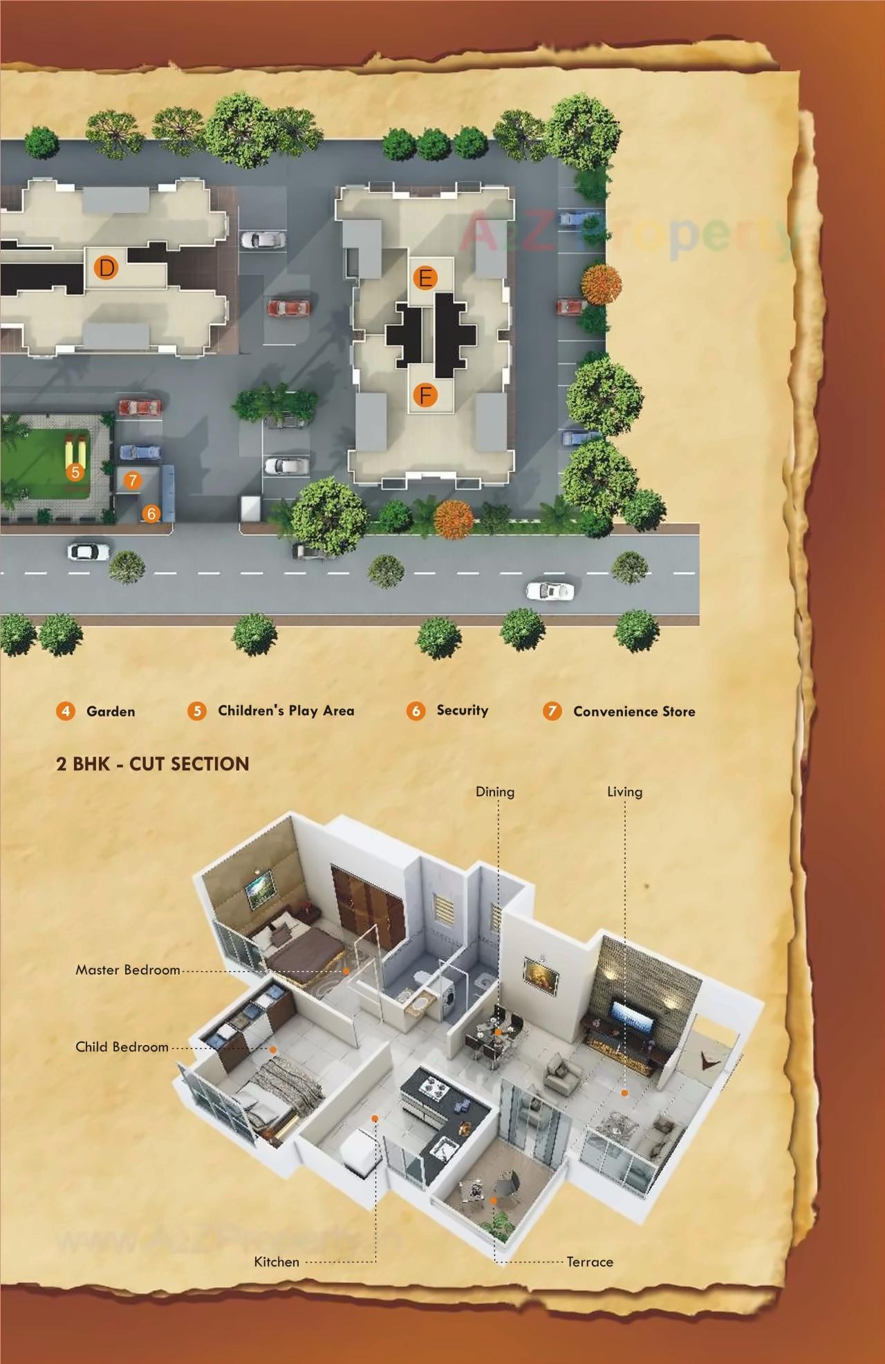 Layout of real estate project United Sanskruti located at Nashik, Nashik, Maharashtra