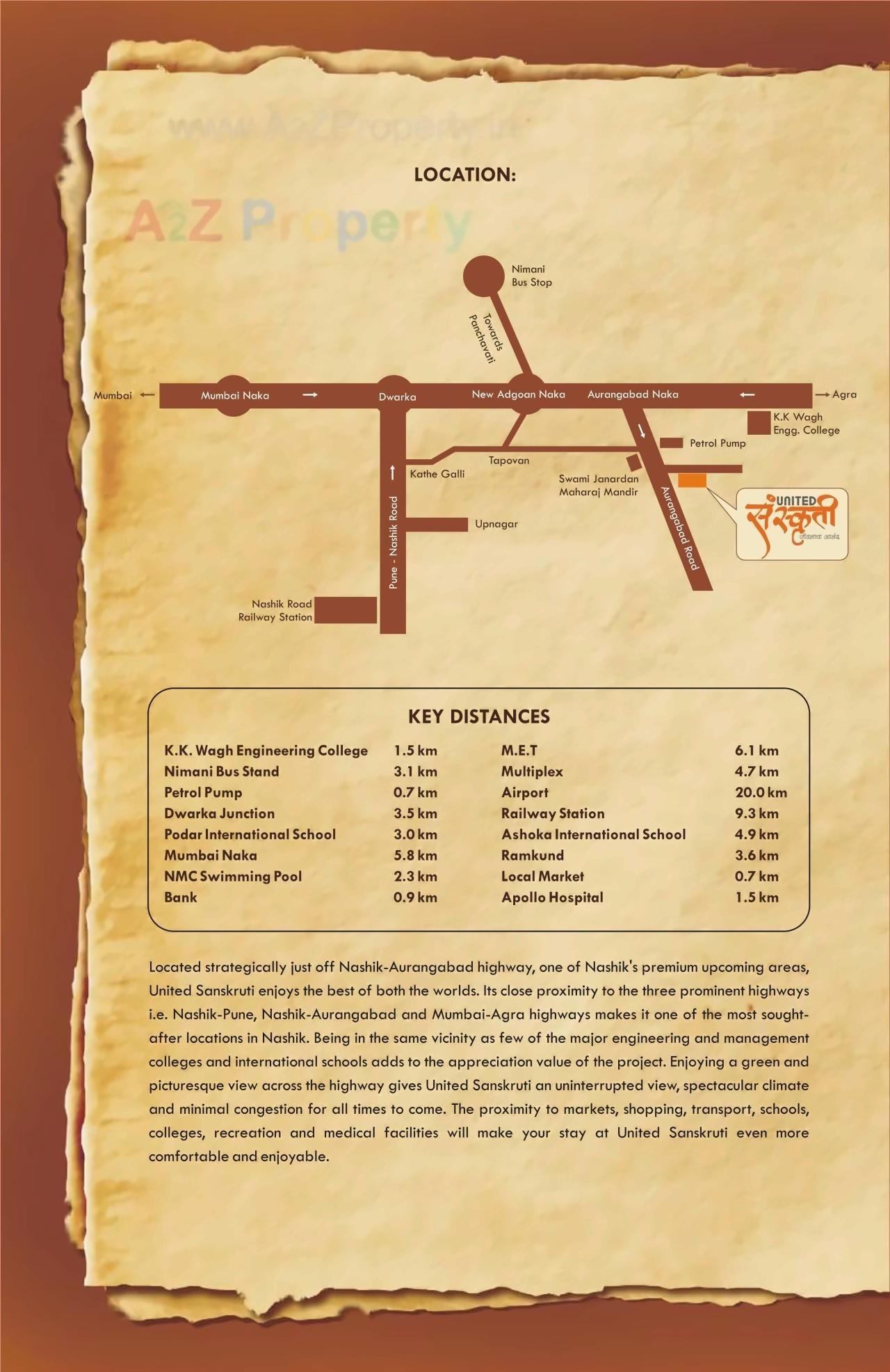  of real estate project United Sanskruti located at Nashik, Nashik, Maharashtra