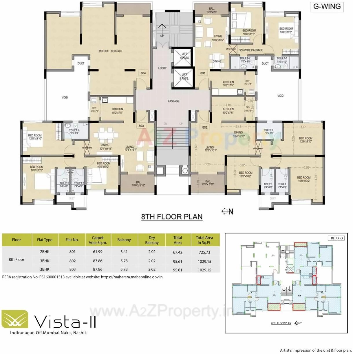 Layout of real estate project Vista Ii located at Nashik, Nashik, Maharashtra