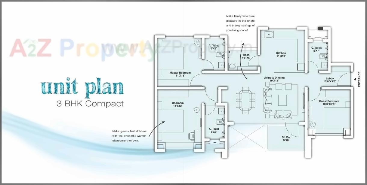 Layout of real estate project Waterways located at Nashik-m-corp, Nashik, Maharashtra