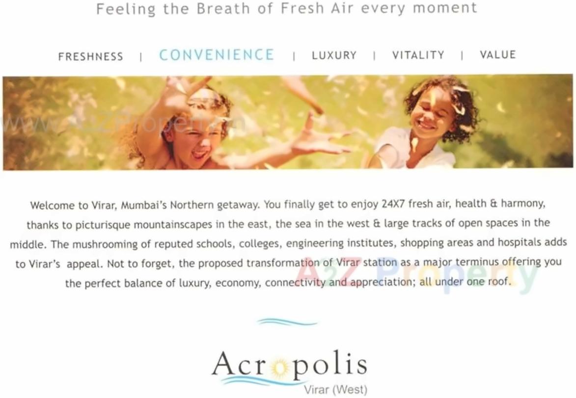 Image 22119 5 of real estate project Acropolis located at Vasaivirar-city-m-corp, Palghar, Maharashtra