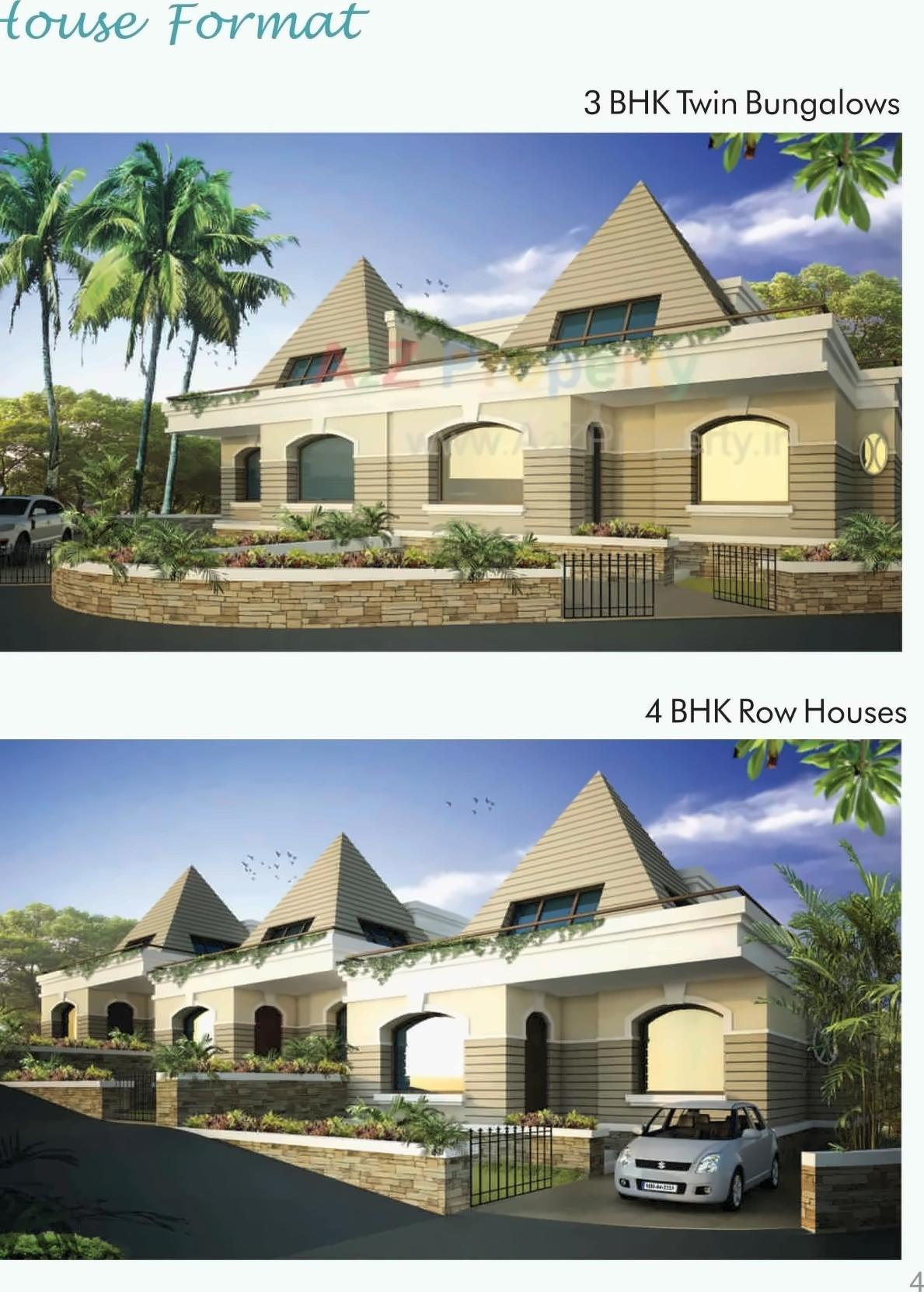3D Elevation of real estate project Arham Villas located at Takwahal, Palghar, Maharashtra