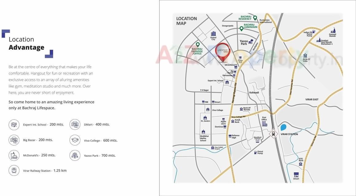  of real estate project Bachraj Lifespace located at Vasaivirar-city-m-corp, Palghar, Maharashtra