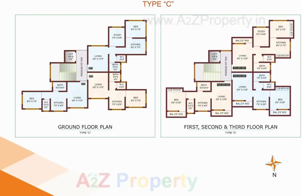 Layout of real estate project Bhavani Darshan located at Shirgaon, Palghar, Maharashtra