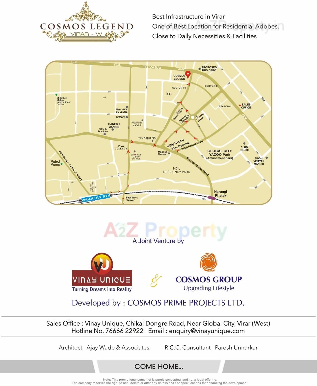  of real estate project Cosmos Legend located at Vasaivirar-city-m-corp, Palghar, Maharashtra