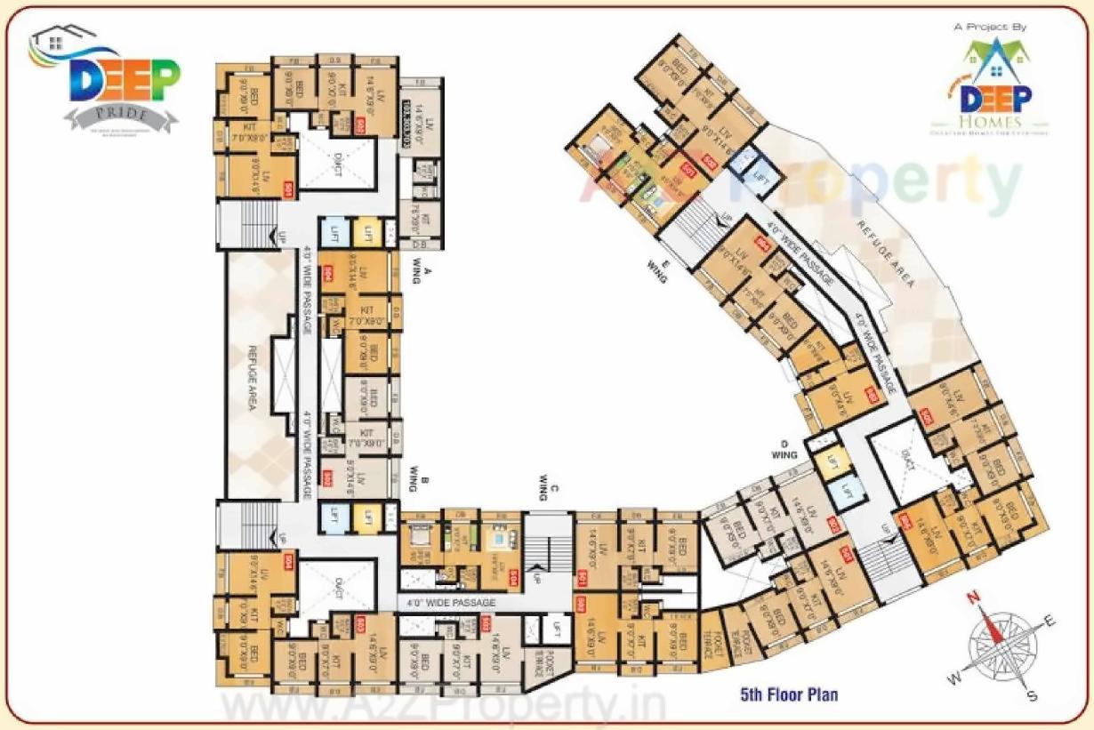 Layout of real estate project Deep Pride Ato located at Vasaivirar-city-m-corp, Palghar, Maharashtra