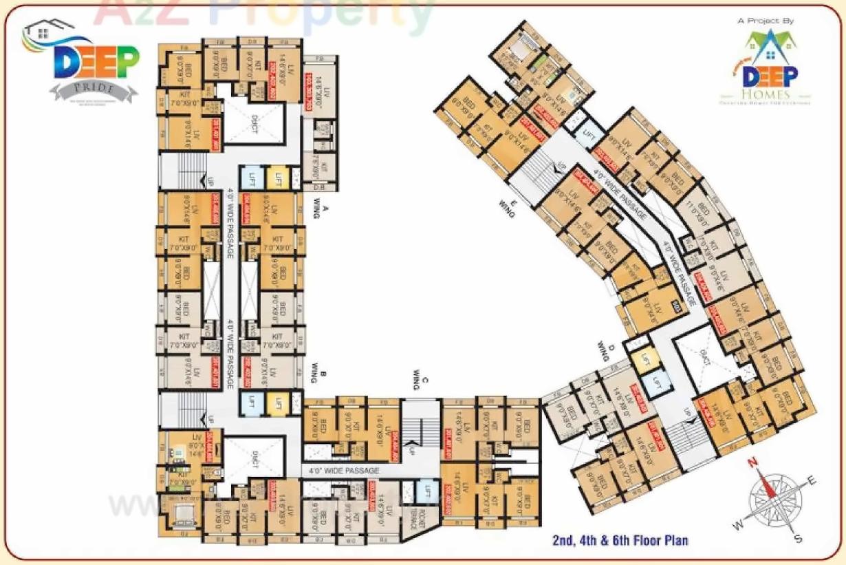 Layout of real estate project Deep Pride Ato located at Vasaivirar-city-m-corp, Palghar, Maharashtra