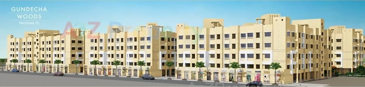 3D Elevation of real estate project Gundecha Woods located at Nandore, Palghar, Maharashtra