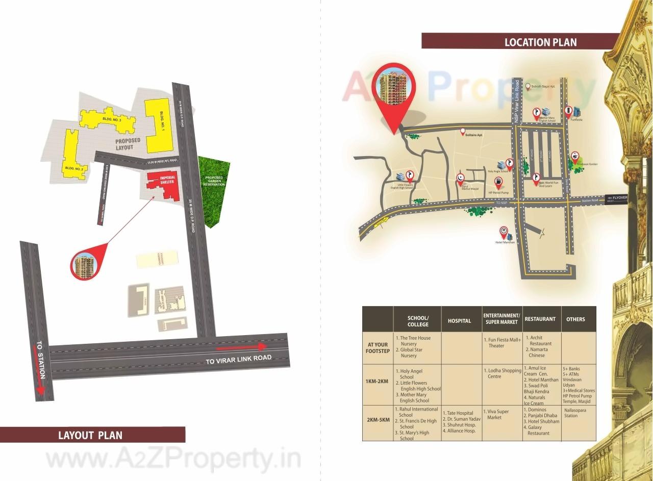 Layout of real estate project Imperial Shelter located at Vasaivirar-city-m-corp, Palghar, Maharashtra