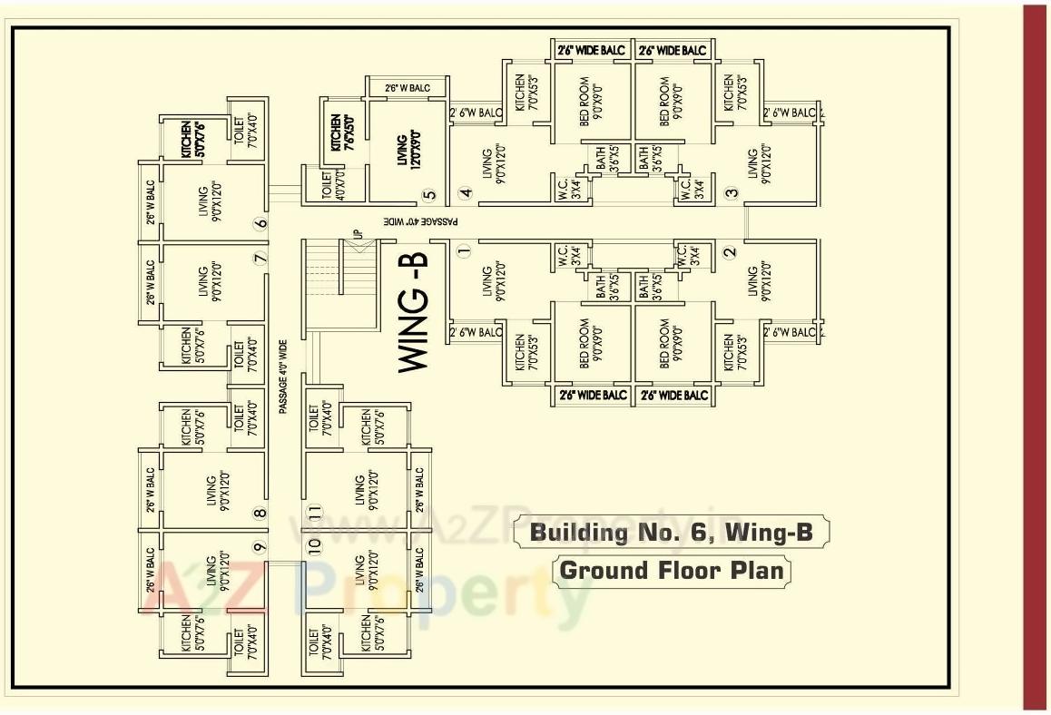Layout of real estate project Jollity Olive located at Varangade, Palghar, Maharashtra