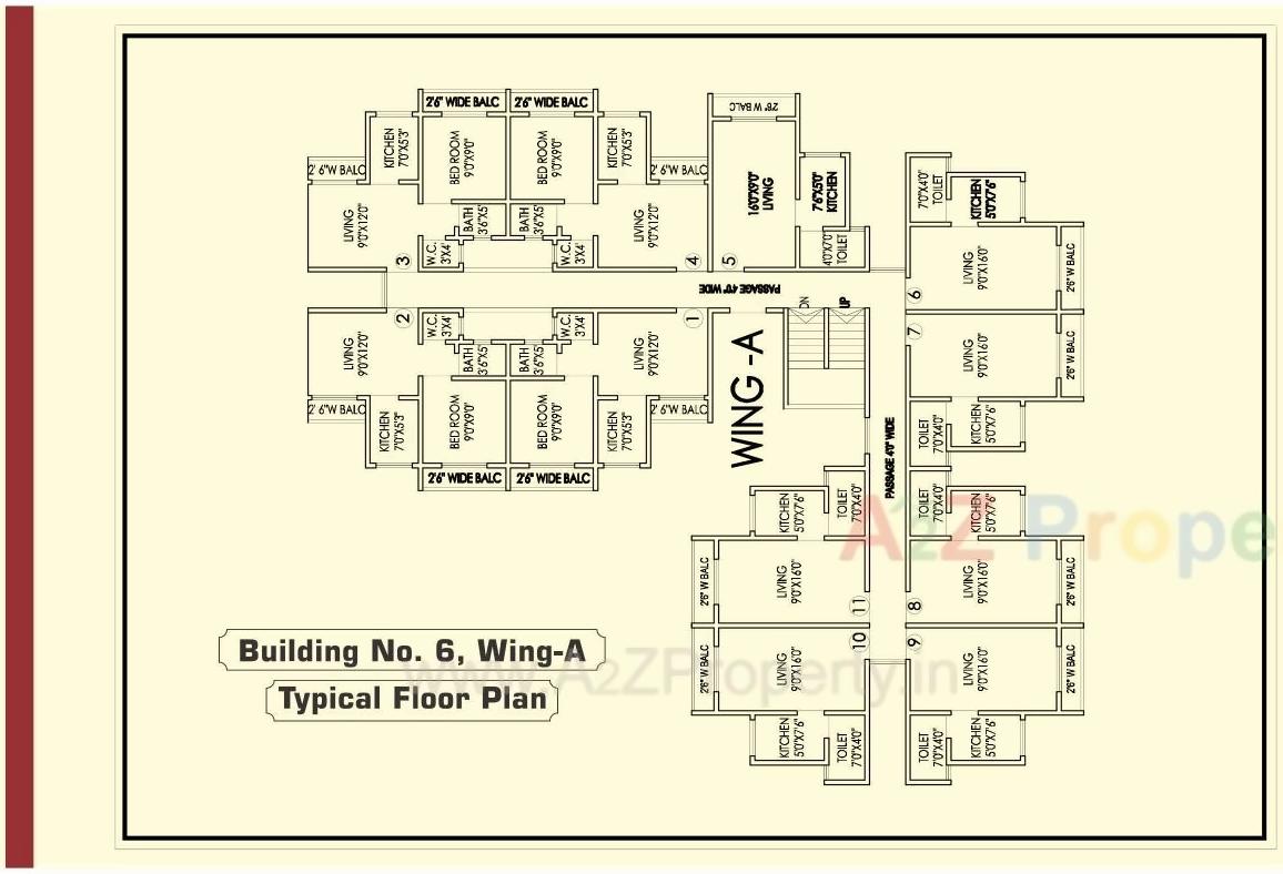 Layout of real estate project Jollity Olive located at Varangade, Palghar, Maharashtra