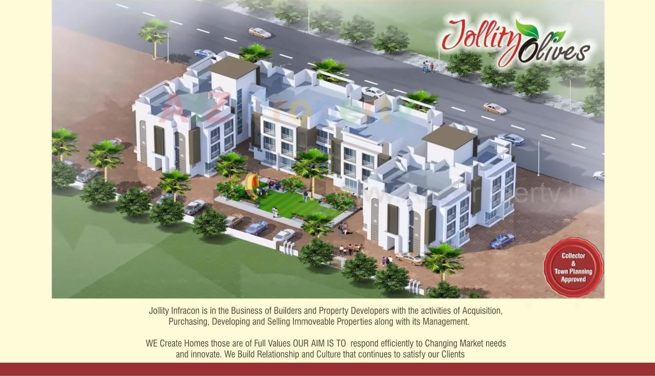3D Elevation of real estate project Jollity Olive located at Varangade, Palghar, Maharashtra