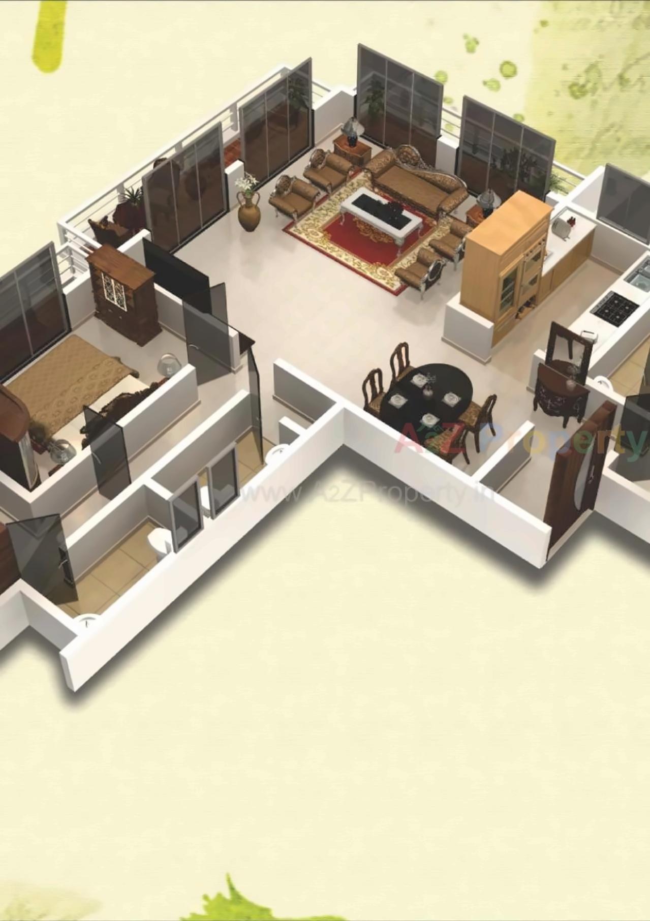 3D Elevation of real estate project Kingston Court located at Vasaivirar-city-m-corp, Palghar, Maharashtra